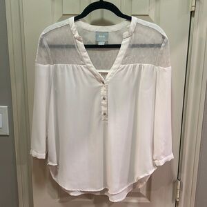 Maeve Size 8 Blouse Cream